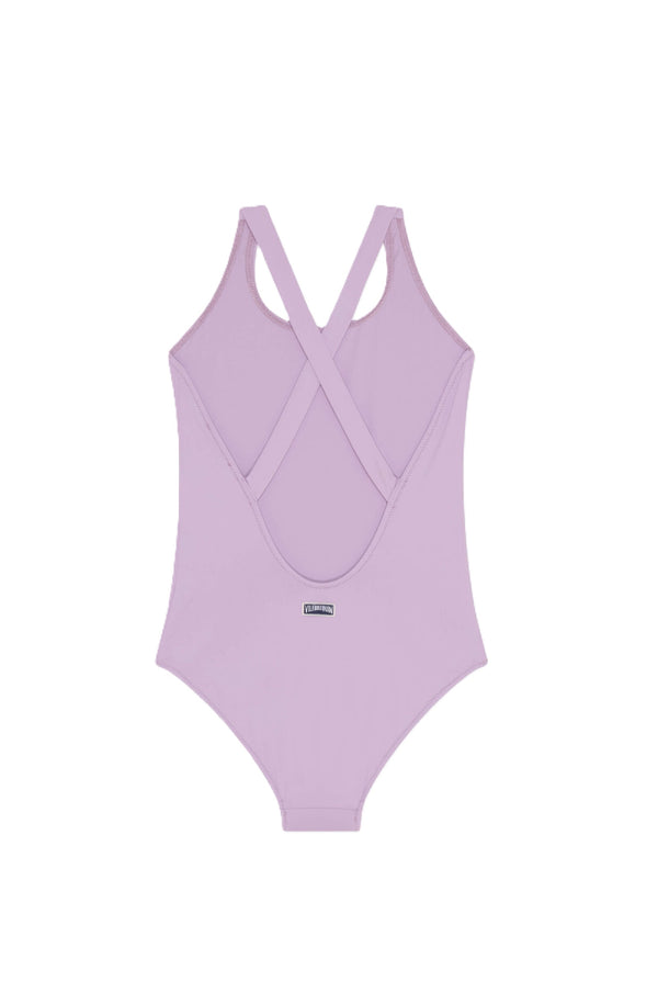 VILEBREQUIN Girls Cross-Back One-piece Swimsuit Solid