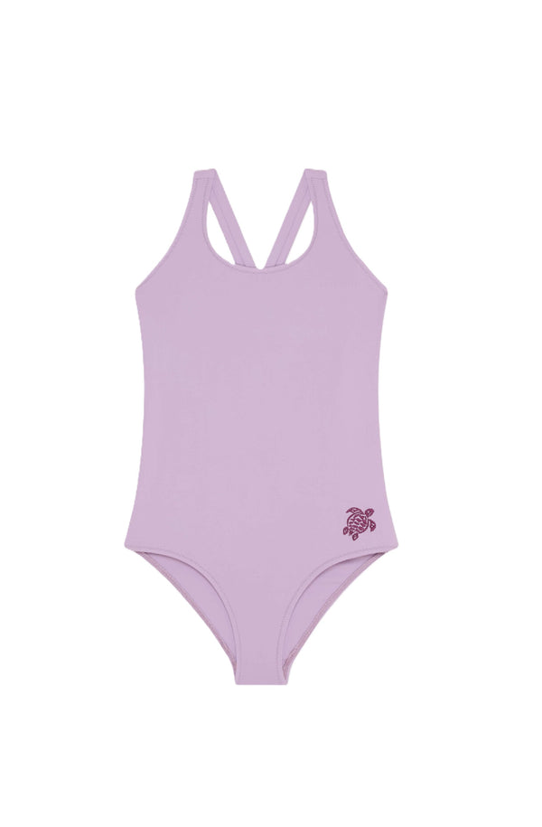 VILEBREQUIN Girls Cross-Back One-piece Swimsuit Solid