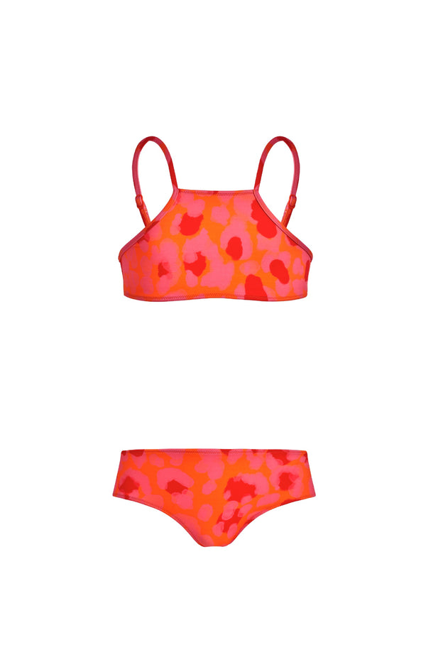 VILEBREQUIN Girls Two Piece Bikini New Leopard