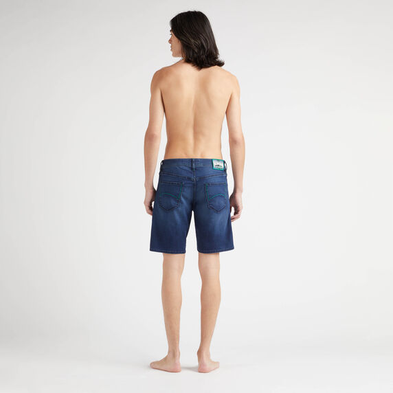 VILEBREQUIN Men Denim Bermuda Shorts Tahiti Turtles