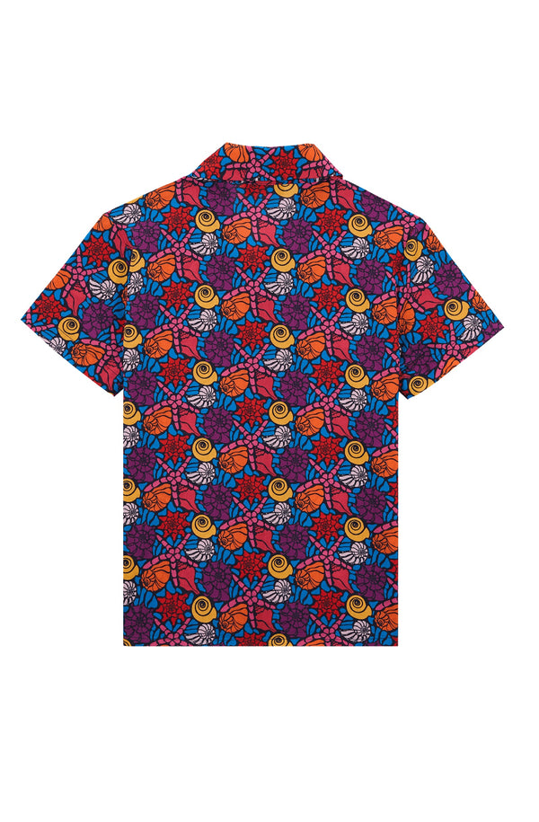 VILEBREQUIN Boys Cotton Bowling Shirts Noumea Sea Shells