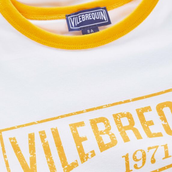 VILEBREQUIN Boys Organic Cotton T-Shirt Bicolor Logo