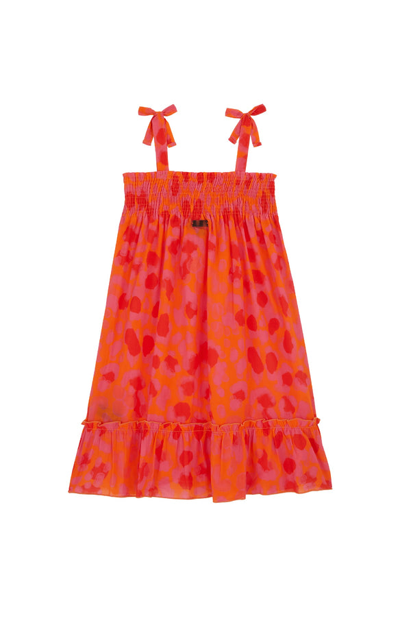 VILEBREQUIN Girls Organic Cotton Dress New Leopard