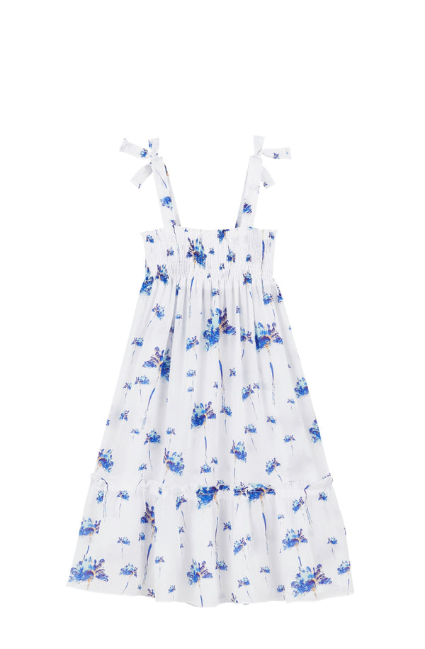 VILEBREQUIN Girls Viscose Shiny Dress Herbier