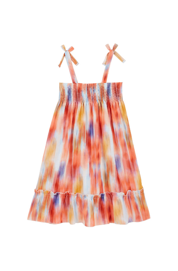 VILEBREQUIN Girls Cotton Dress Ikat Flowers