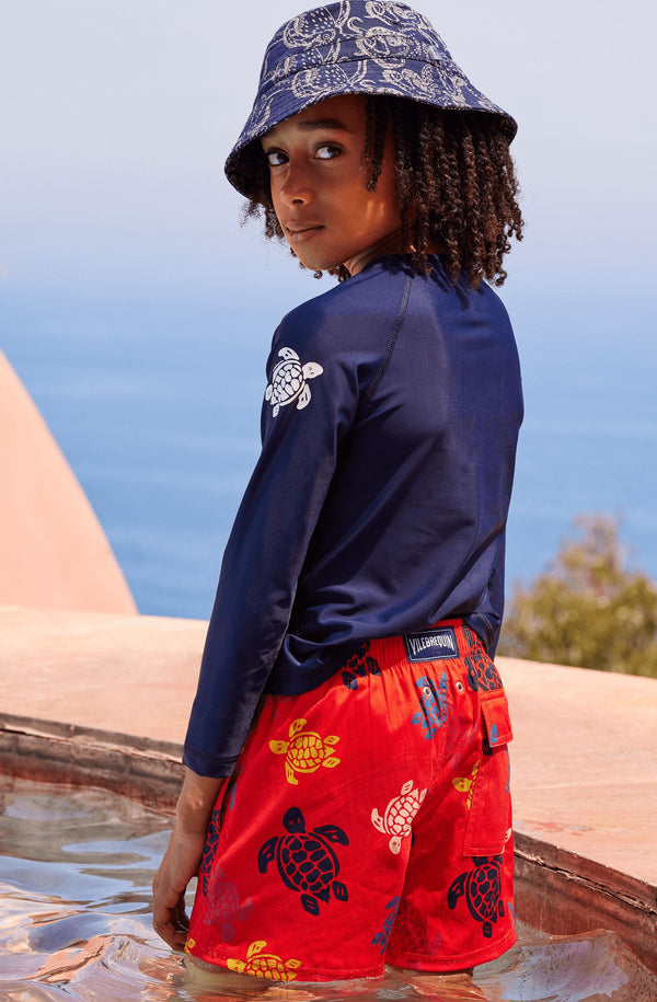 VILEBREQUIN Kids Long Sleeves Rashguard Solid