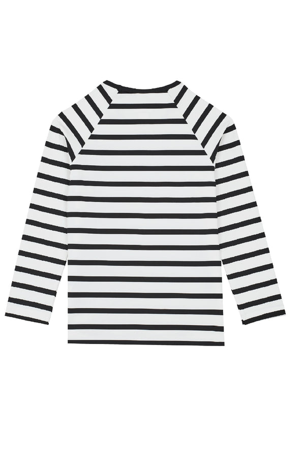 VILEBREQUIN Kids Zipper Long Sleeves Rashguard Rayures