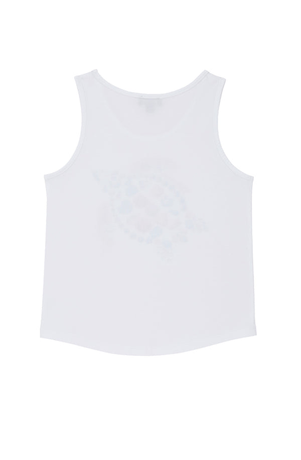 VILEBREQUIN Girls Organic Cotton Tank Top Vendome Turtles