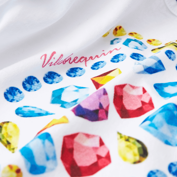 VILEBREQUIN Girls Organic Cotton Tank Top Vendome Turtles