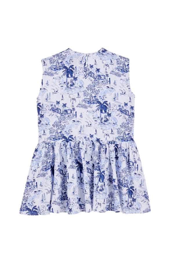 VILEBREQUIN Girls Linen Dress Riviera