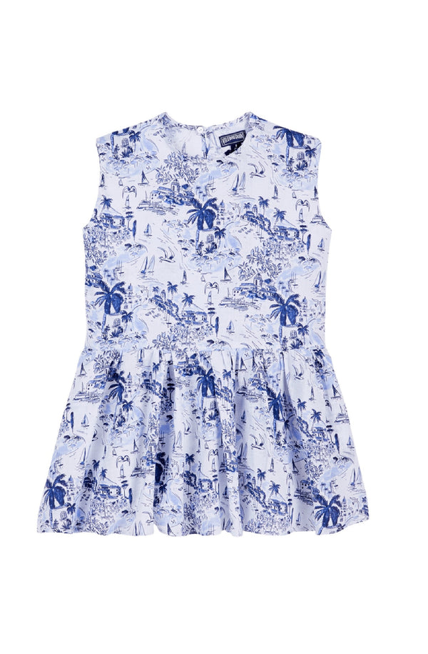 VILEBREQUIN Girls Linen Dress Riviera