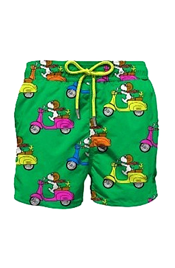 MC2 SAINT BARTH Men Swim Shorts Mid-Length Gustavia Snoopy Speed