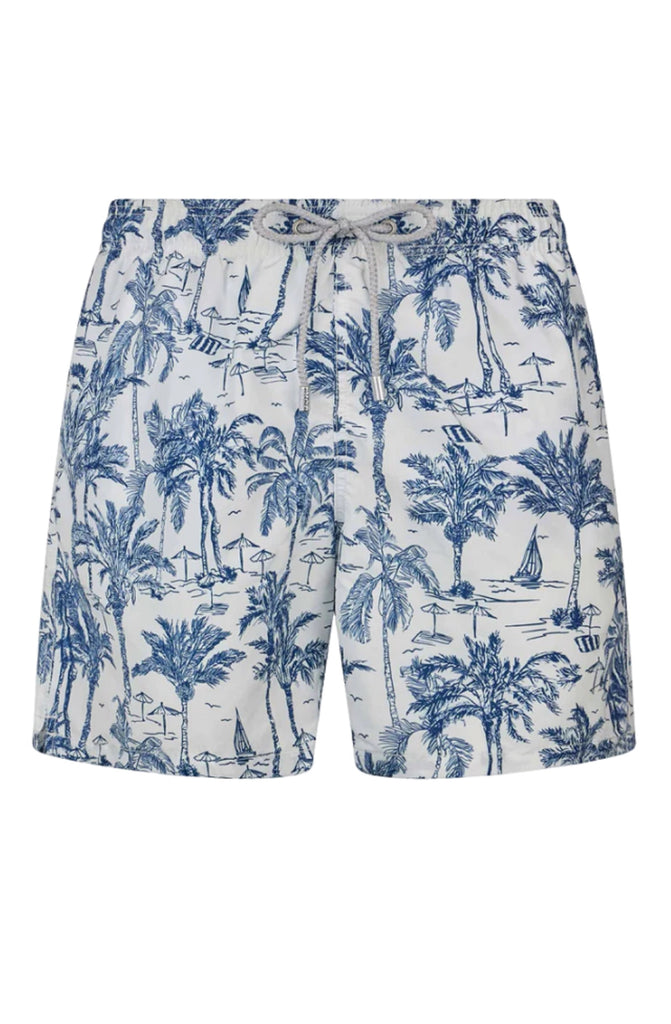 MC2 SAINT BARTH Men Swim Shorts Mid-Length Gustavia AI Photo Sunset
