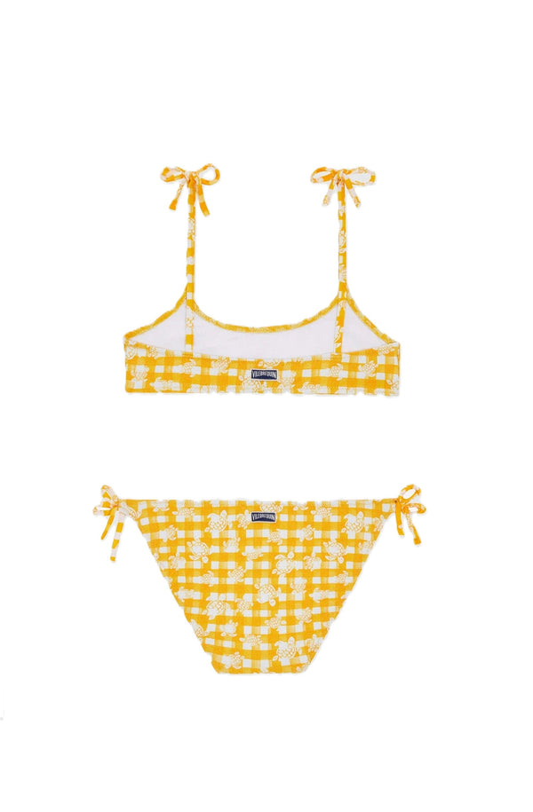 VILEBREQUIN Girls Bikini Set Turtles Vichy