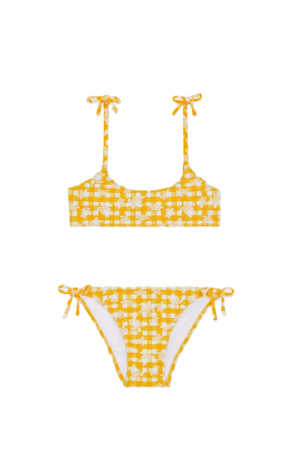 VILEBREQUIN Girls Bikini Set Turtles Vichy