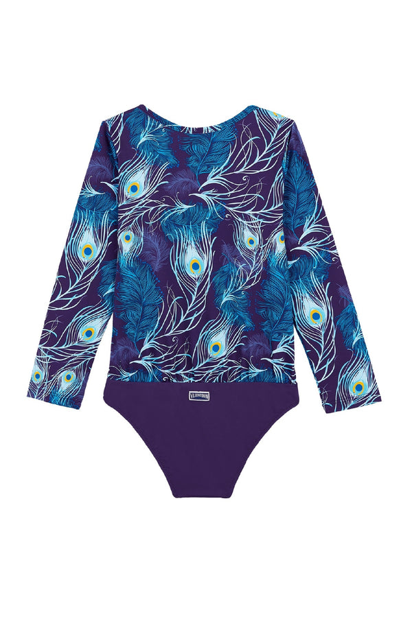 VILEBREQUIN Girls One-Piece Rashguard Swimsuit Eyes of the Wind