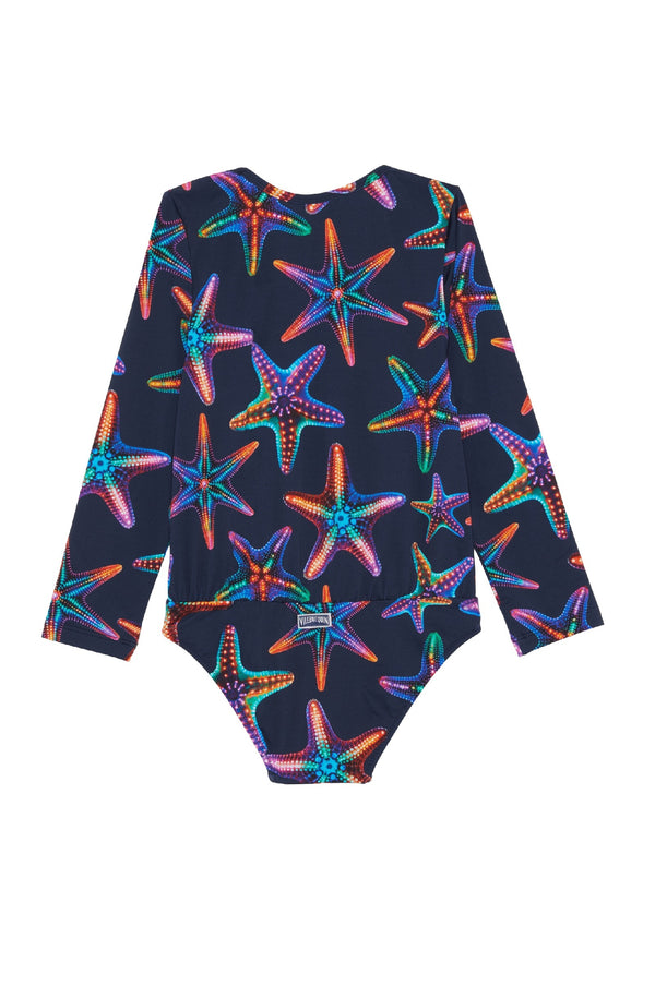VILEBREQUIN Girls One-Piece Swimsuit Rashguard Disco Stars