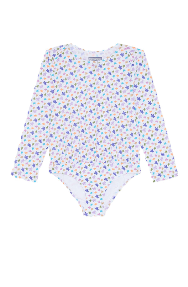 VILEBREQUIN Girls Rashguard One-piece Swimsuit Micro Ronde des Tortues