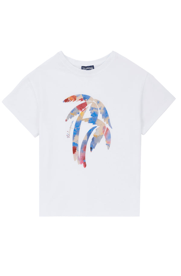 VILEBREQUIN Girls Organic Cotton T-Shirt Flowers in the Sky