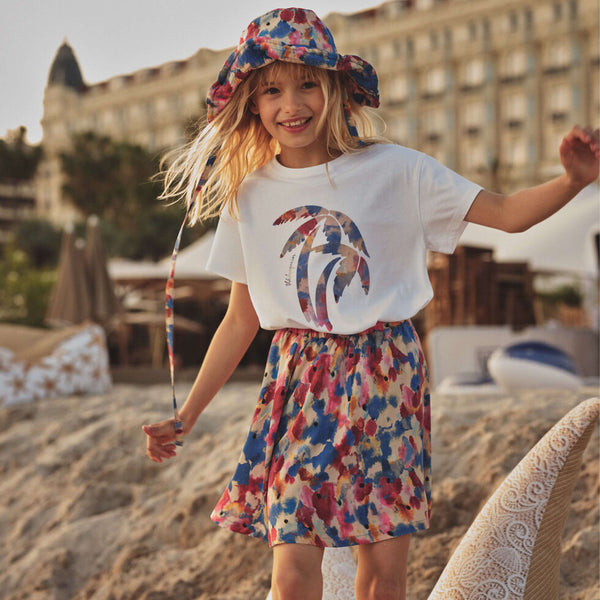 VILEBREQUIN Girls Organic Cotton T-Shirt Flowers in the Sky