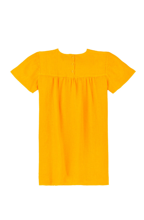 VILEBREQUIN Girls Linen Dress Solid