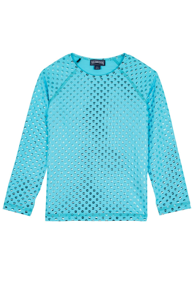 VILEBREQUIN Girls Long Sleeves Rashguard Relief Sparkling