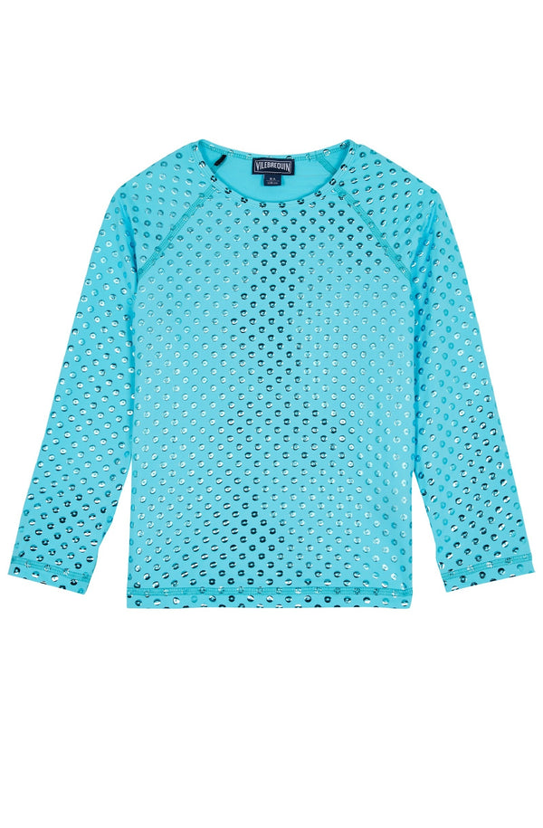 VILEBREQUIN Girls Long Sleeves Rashguard Relief Sparkling