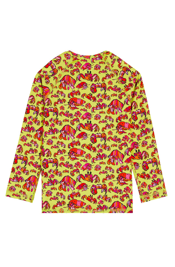 VILEBREQUIN Boys Long Sleeves Rashguard Hermit Crabs