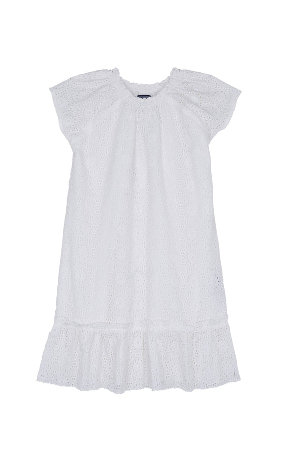 VILEBREQUIN Girls Cotton Dress Broderies Anglaises