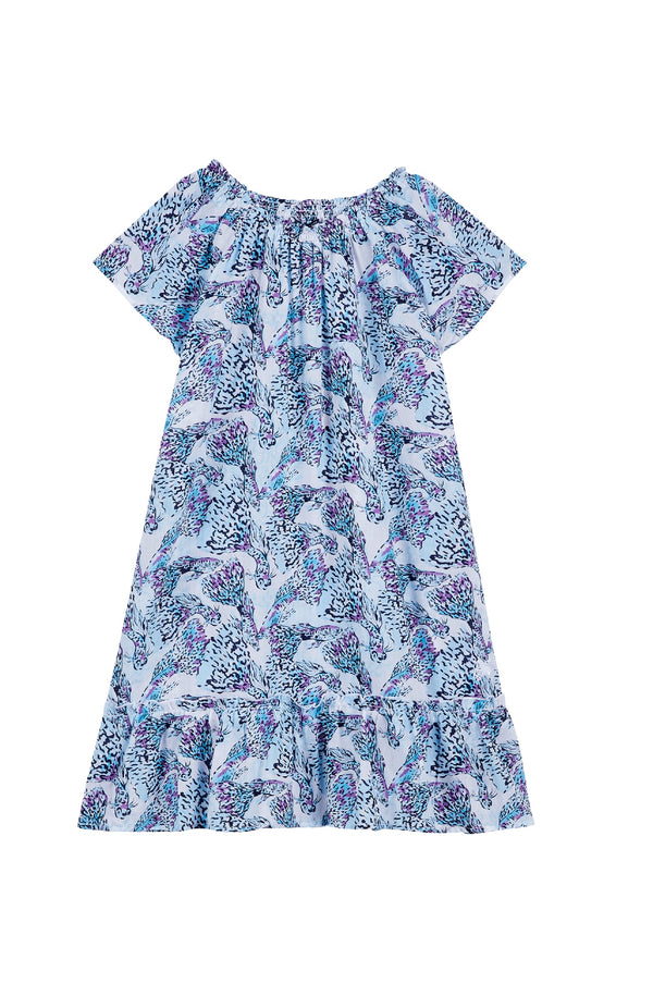 VILEBREQUIN Girls Cotton Voile Dress Isadora Fish