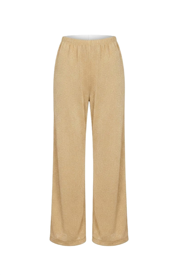 LULI FAMA Women Goddess Allure Split Side Wide Leg Pants
