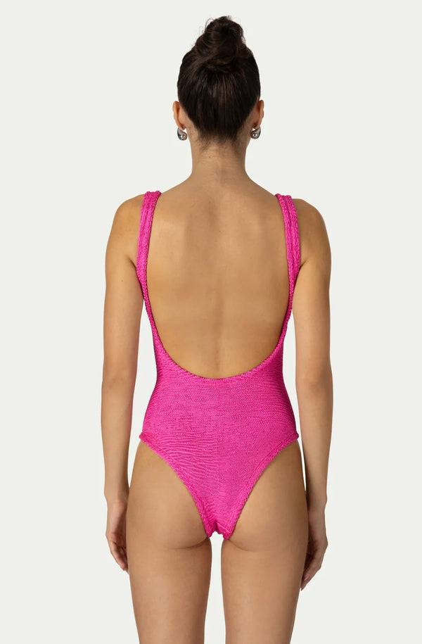 PARAMIDONNA Women Hailey Fuchsia Bustier One-Piece Swimsuit