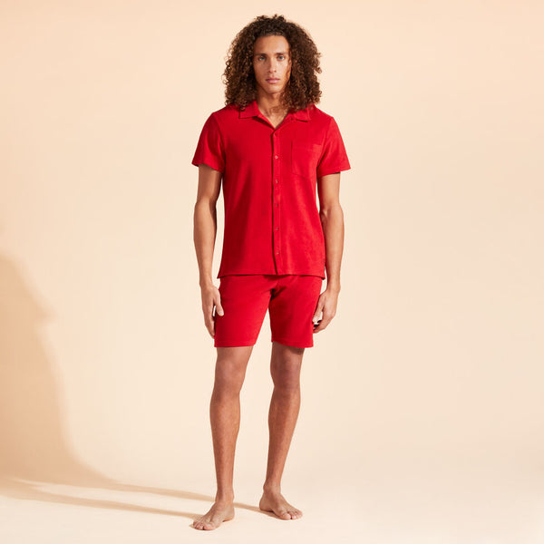 VILEBREQUIN Unisex Terry Bowling Shirt Solid
