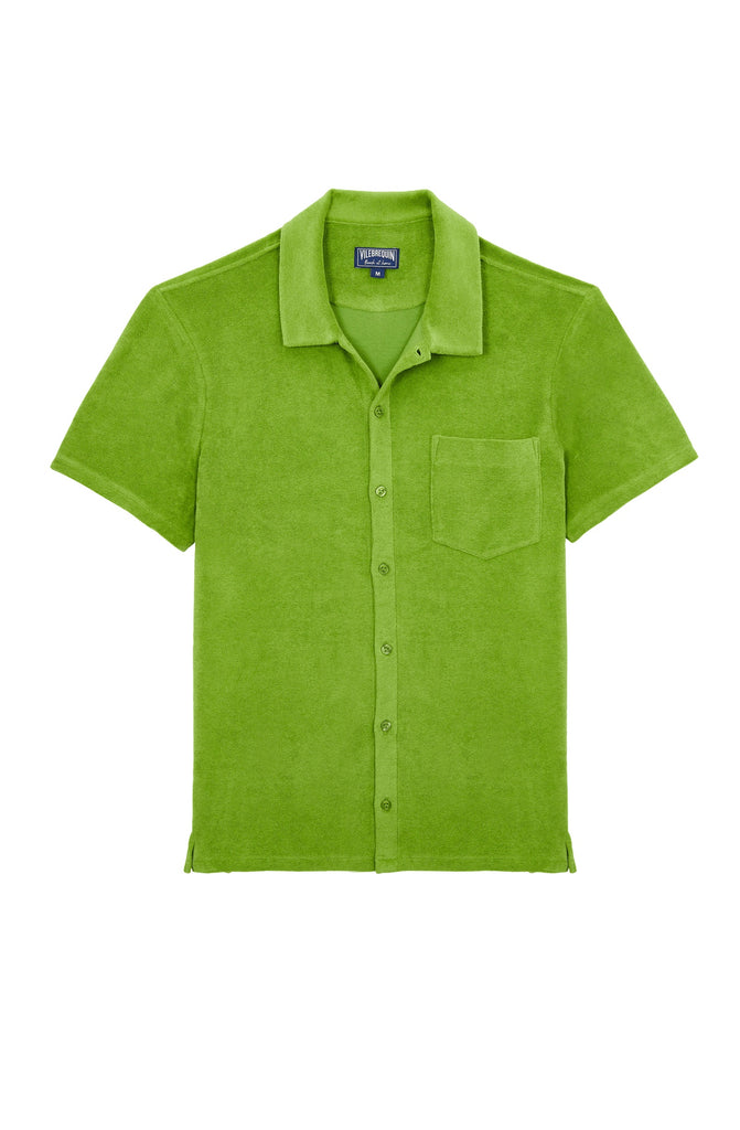 VILEBREQUIN Men Terry Bowling Shirt Solid