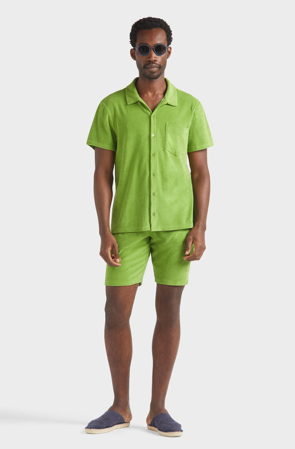 VILEBREQUIN Men Terry Bowling Shirt Solid