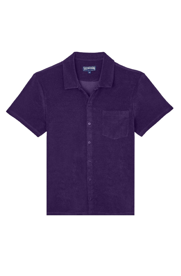 VILEBREQUIN Men Terry Bowling Shirt Solid