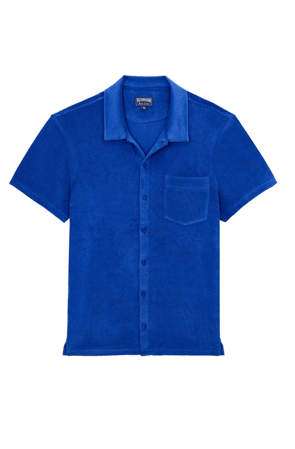 VILEBREQUIN Men Terry Bowling Shirt Solid