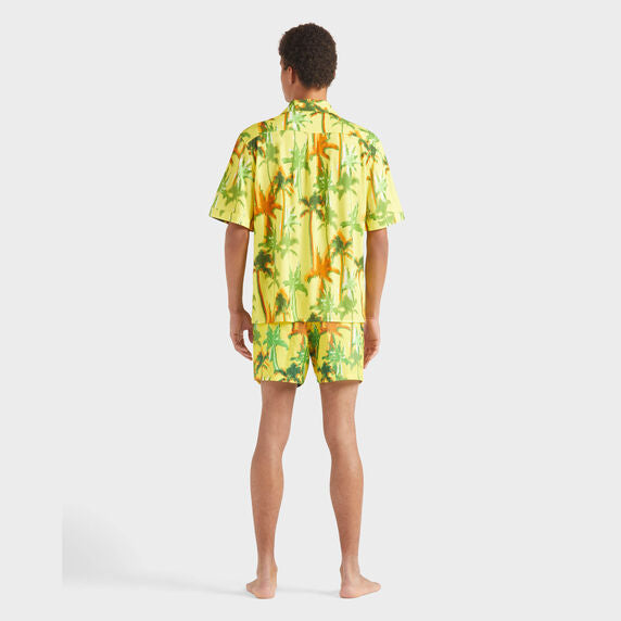 VILEBREQUIN Men Cotton Shirt Palms Offset