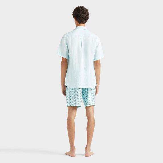 VILEBREQUIN Men Linen Shirt Natural Dye