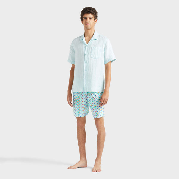 VILEBREQUIN Men Linen Shirt Natural Dye