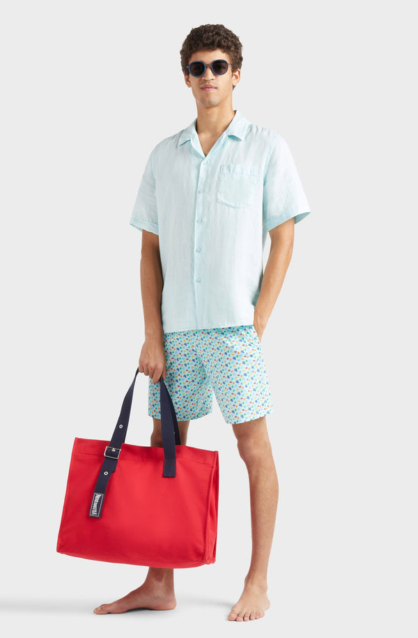VILEBREQUIN Men Linen Shirt Natural Dye
