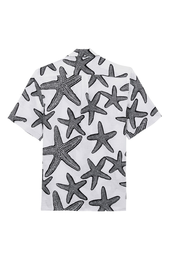VILEBREQUIN Men Linen Bowling Shirts Starlettes