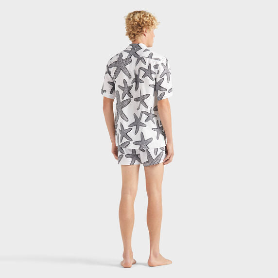 VILEBREQUIN Men Linen Bowling Shirts Starlettes