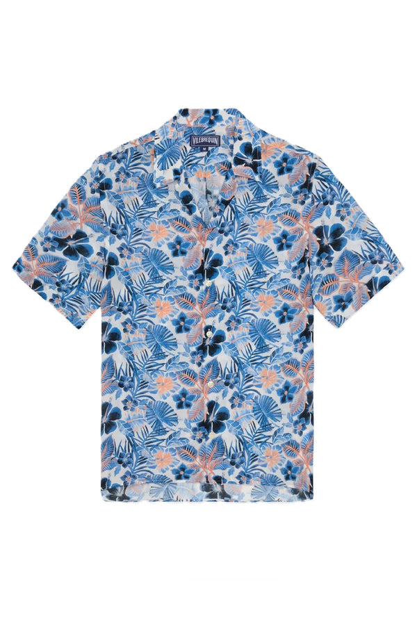 VILEBREQUIN Men Viscose Bowling Shirt Island Flowers