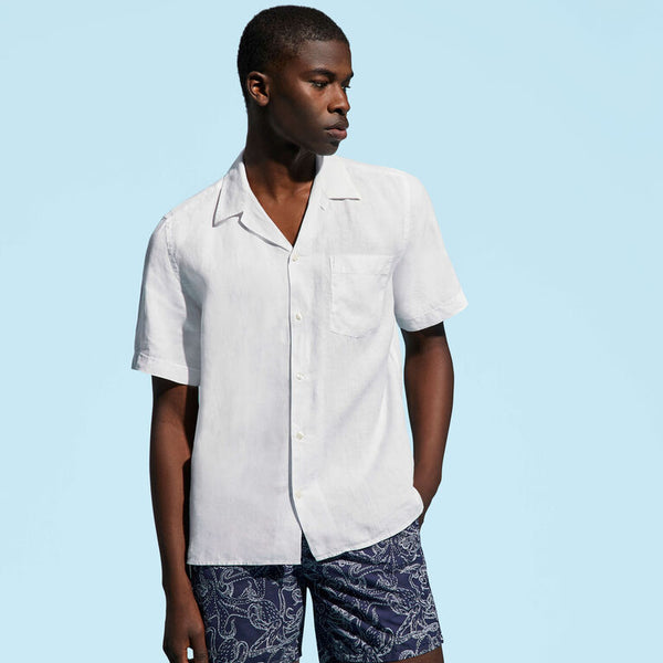 VILEBREQUIN Men Linen Shirt Solid