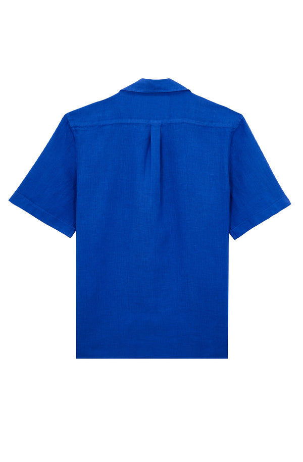 VILEBREQUIN Men Bowling Linen Shirt Solid
