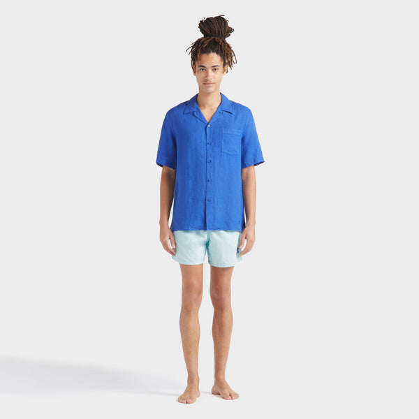 VILEBREQUIN Men Bowling Linen Shirt Solid