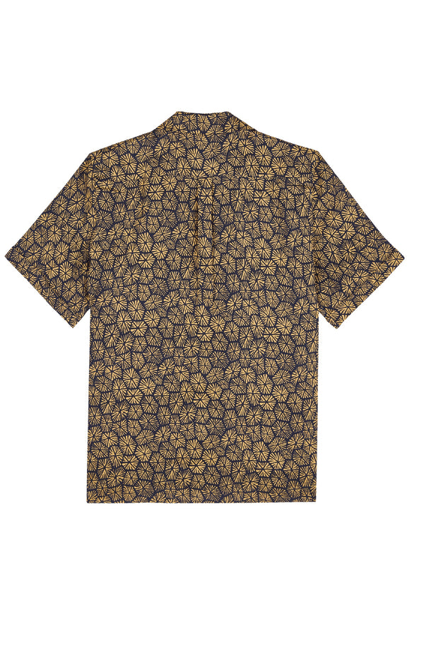 VILEBREQUIN Men Linen Bowling Shirt Carpaces