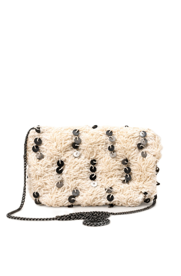 MUCHE ET MUCHETTE Women Hava Sequined Short Yarn Box Clutch