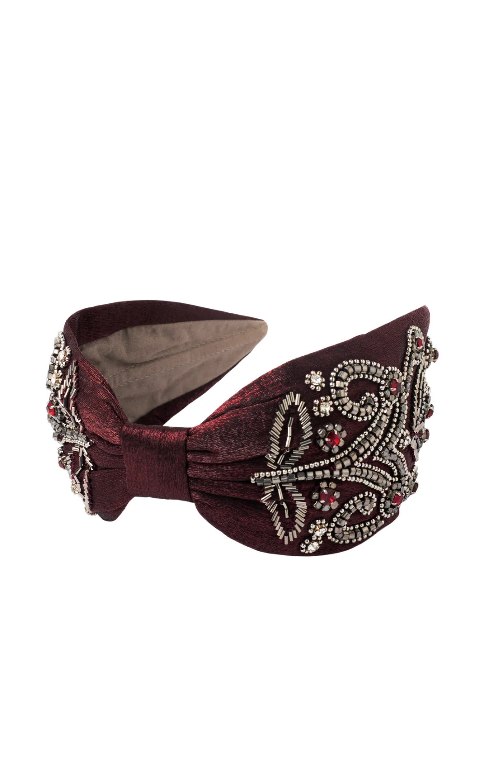 NamJosh Embellished Red Bandana Headband Headbands For The Win! - Stylishly Yours, Kalyn main image 2